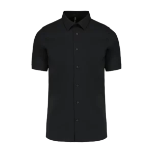 Cotton/elastane short-sleeved shirt, customisable – Kariban