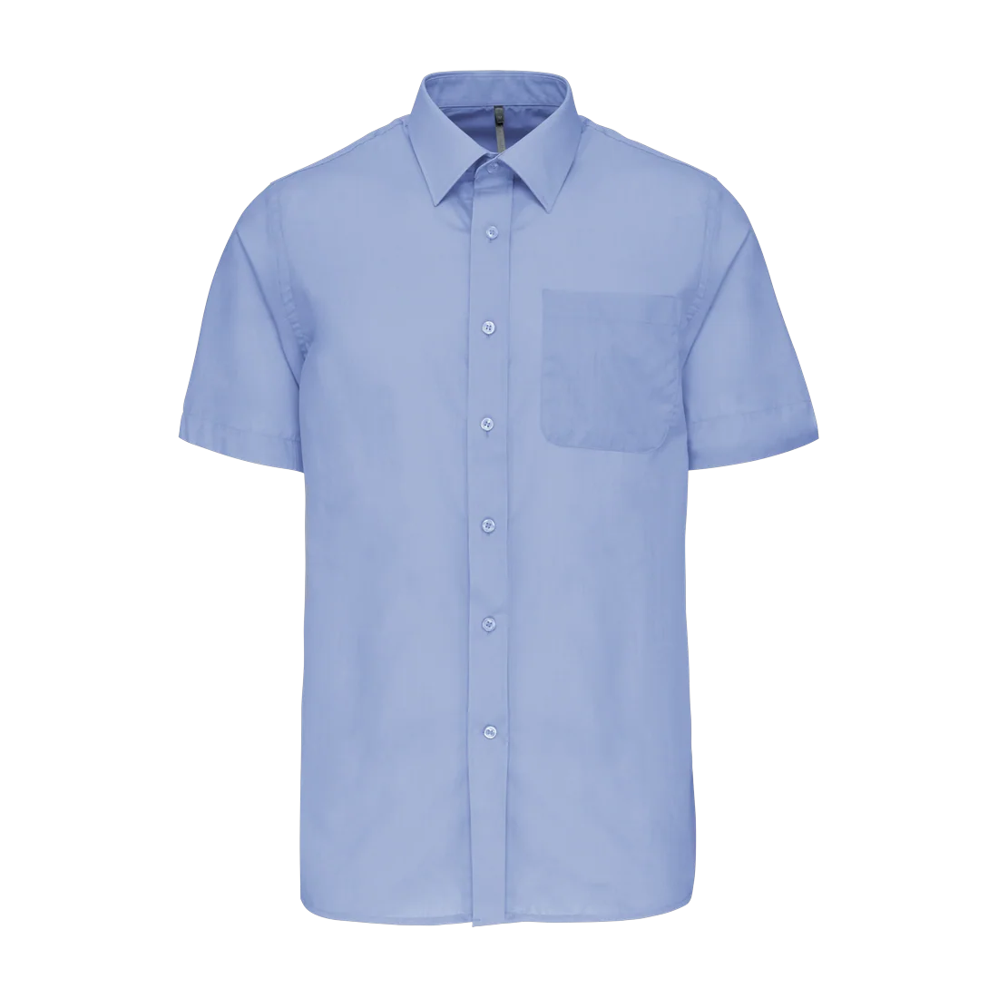 Men's easy-care short sleeve polycotton poplin shirt, customisable – Kariban