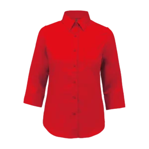 Ladies’ easy-care sleeve polycotton poplin shirt, customisable – Kariban