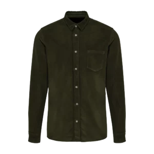 Men's long-sleeved corduroy shirt, customisable – Kariban