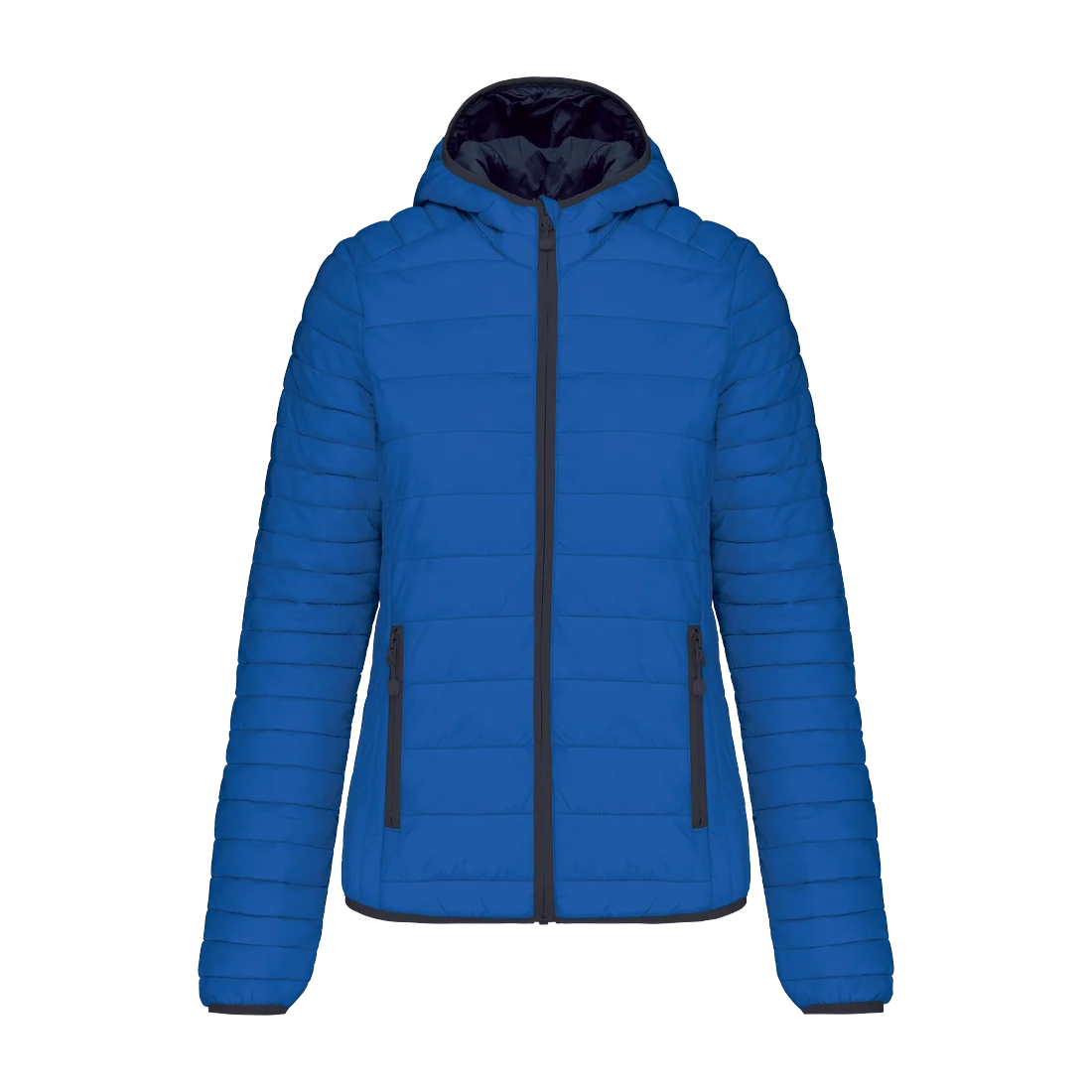 Ladies' lightweight hooded padded jacket, customisable – Kariban