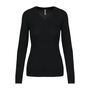 Ladies' V-neck jumper, customisable – Kariban