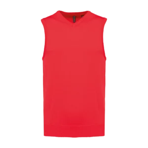 Men's sleeveless V-neck jumper, customisable – Kariban