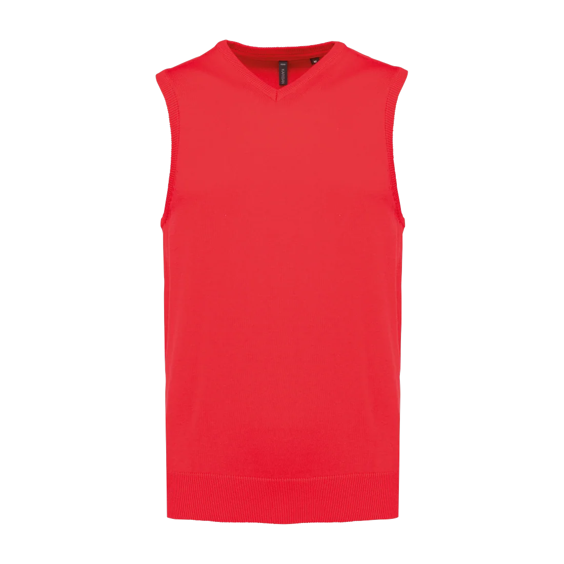 Men's sleeveless V-neck jumper, customisable – Kariban