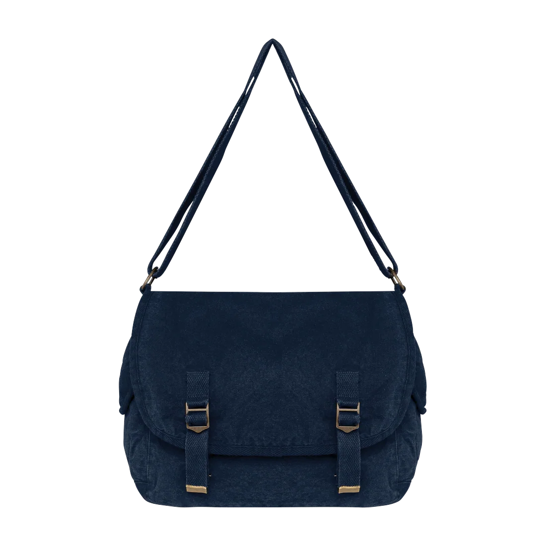 Eco-friendly washed effect messenger bag, customisable – Native Spirit