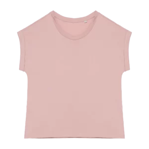 Eco-friendly ladies' rolled-up sleeves t-shirt, customisable – Native Spirit