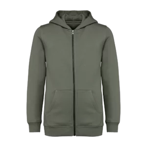 Eco-friendly kids’ full zip hooded sweatshirt, customisable – Native Spirit