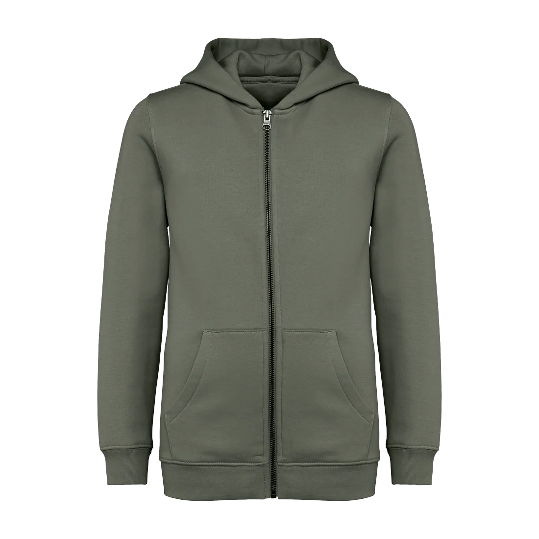 Eco-friendly kids’ full zip hooded sweatshirt, customisable – Native Spirit