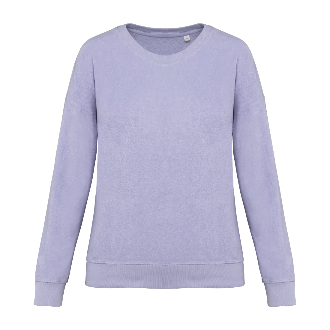 Eco-friendly ladies’ Terry Towel sweatshirt, customisable – Native Spirit