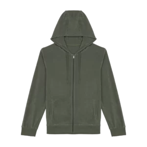 Sweat-shirt écoresponsable en éponge zippé à capuche homme personnalisable Native Spirit