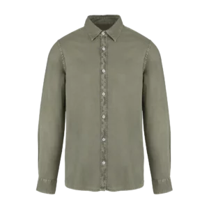 Eco-friendly men's washed effect shirt, customisable – Native Spirit