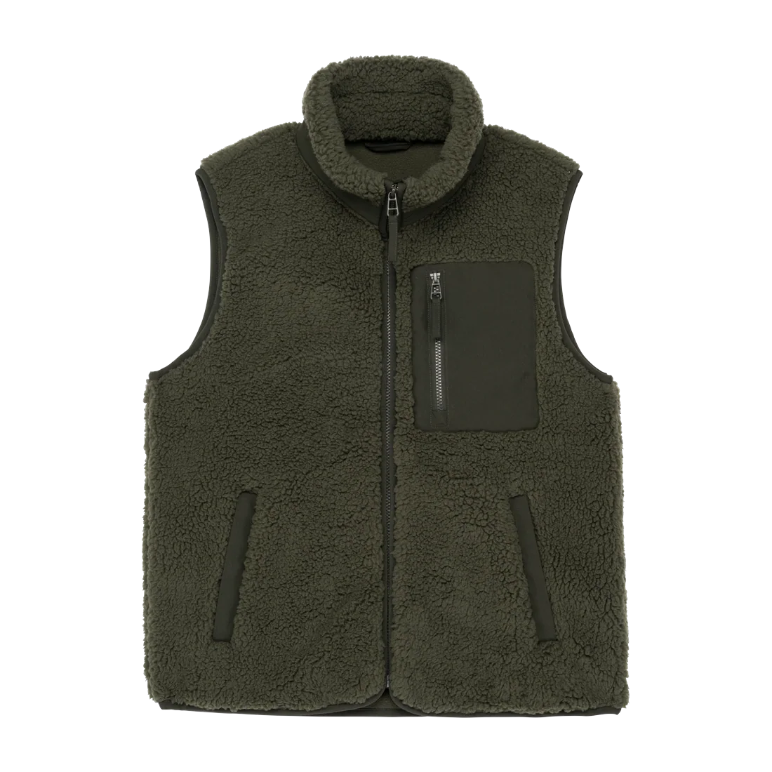 Eco-friendly unisex sherpa bodywarmer, customisable – Native Spirit