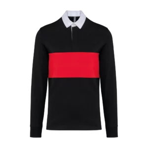 Long-sleeved rugby polo shirt, customisable – PROACT